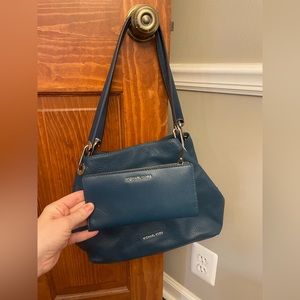 Michael Kors bag with matching wallet.